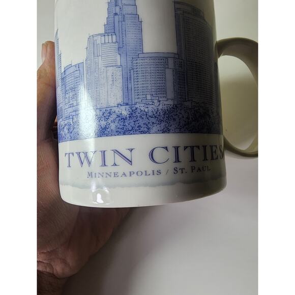 STARBUCKS 2007 Architectural City Series TWIN CITIES 18oz Coffee Mug Collector - Picture 2 of 9